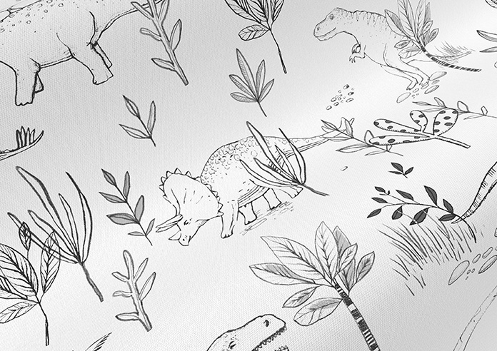 Dino Park, Onyx - Made to Measure Curtains - Image 4